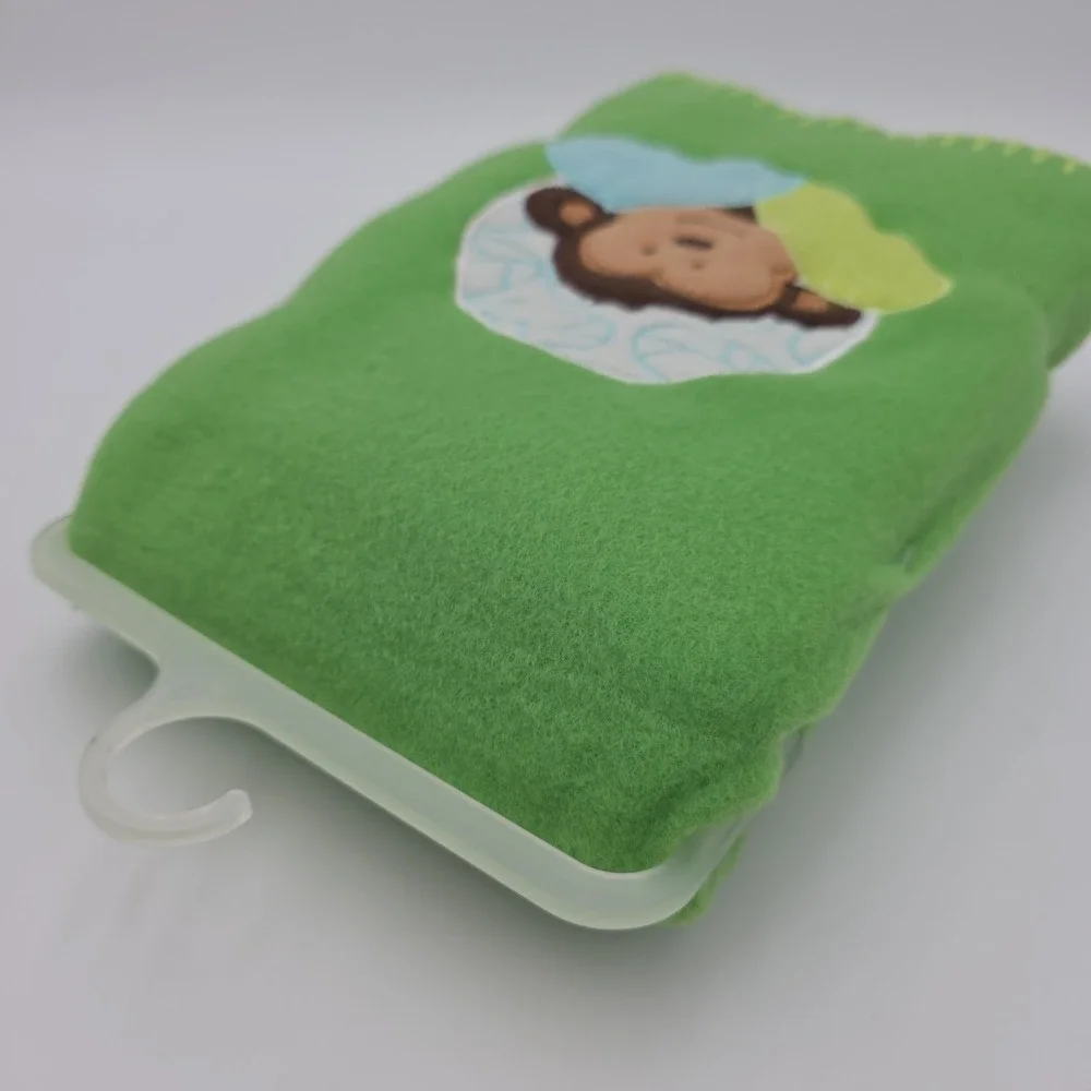 NEW! Garanimals Soft Fleece Baby Blanket Green - Monkey And Leaves